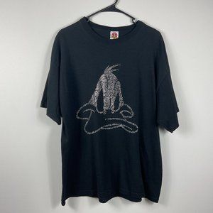Vintage Looney Tunes Daddy Duck Crystal T Shirt Size XL